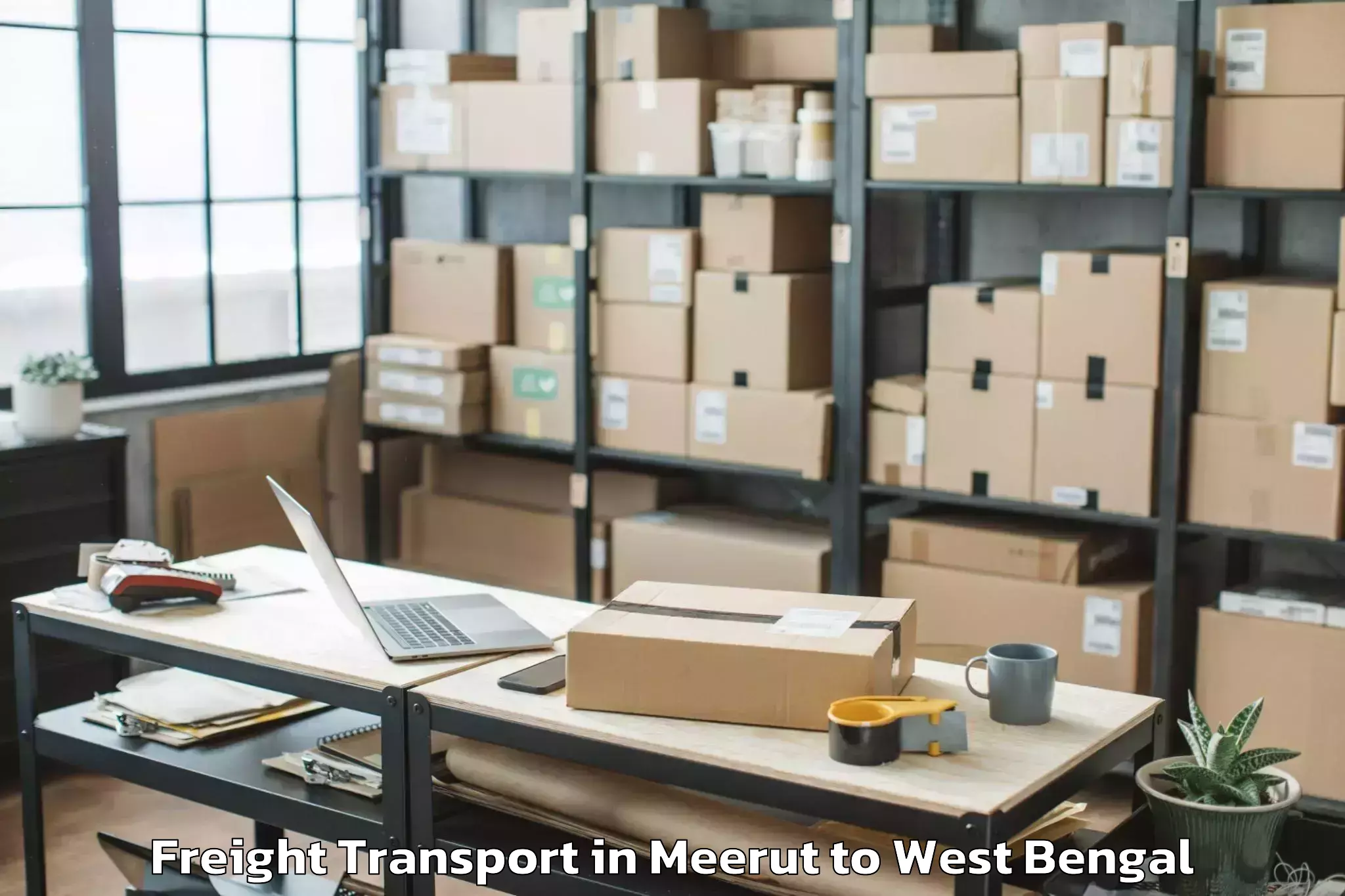 Trusted Meerut to Bamangola Freight Transport